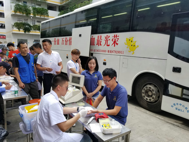 Mecable trade union organized non-remunerated blood donation activity