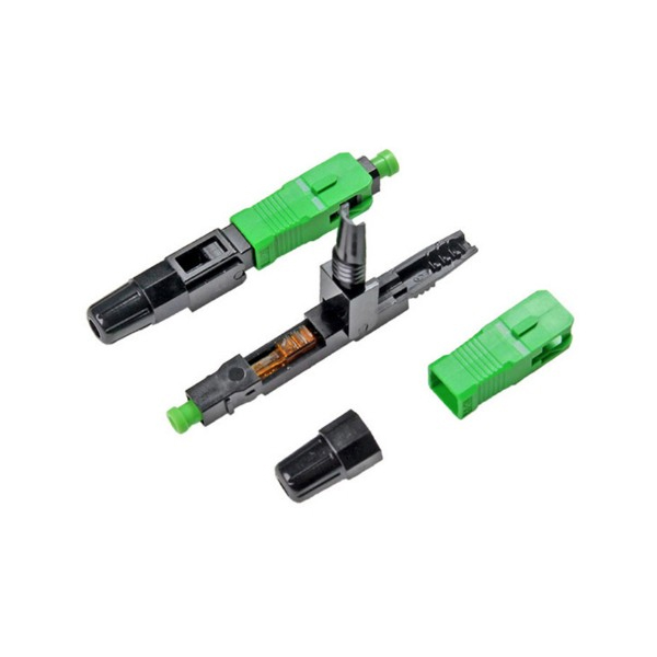 Drop cable pre-embedded SC-APC/UPC fiber fast connectors