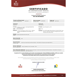 Anatel Certificate For Drop Cable